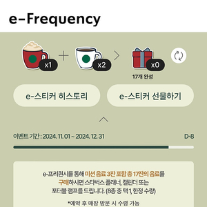 스타벅스 프리퀀시 팝니다