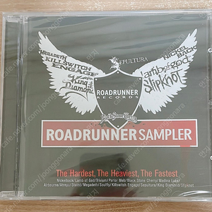 CD/ 로드러너 샘플러 Roadrunner sampler (니클백, 램 오브 갓, 블랙스톤 체리, 메가데스 등) 미개봉