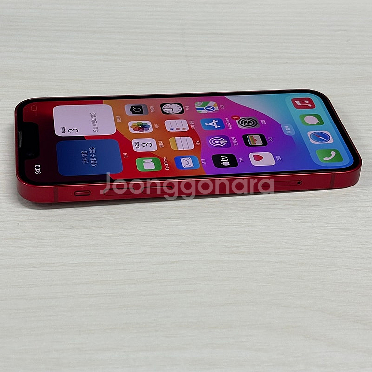 아이폰13미니 레드색상 128용량 무잔상 깔끔한단말기 35만 판매해요--5