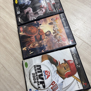 PS2 플스2 타이틀 < 스맥다운 로우 2006 , 아르고스의 전사 , mvp 베이스볼 2004 >