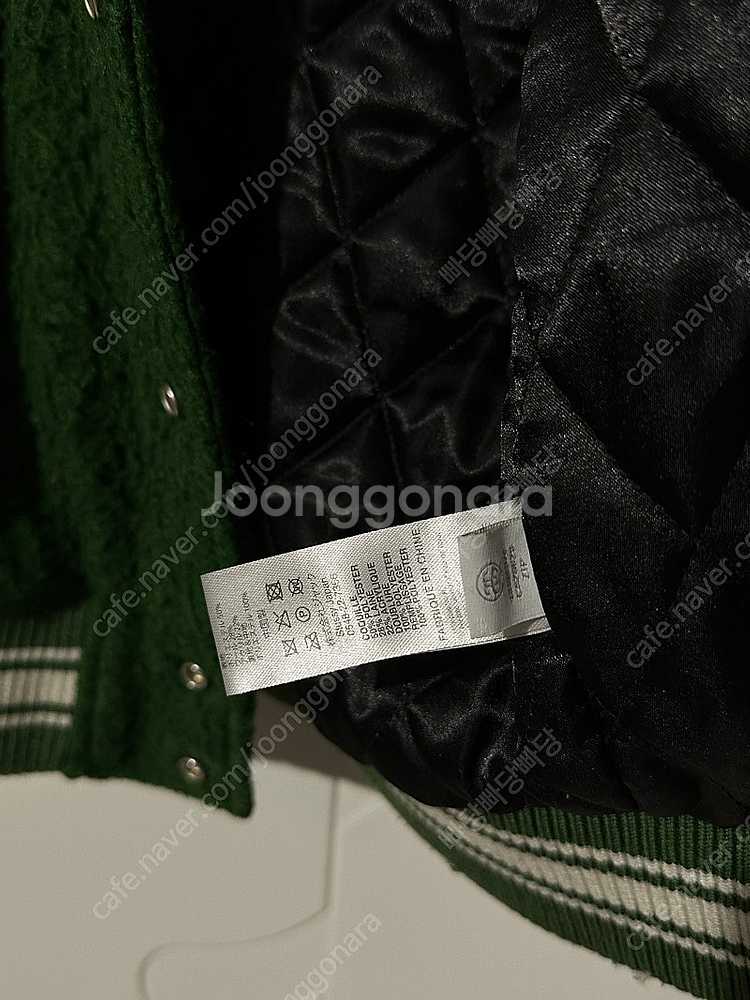[S] 스투시 카센티노 울 바시티 자켓 그린 스타장 블...--4