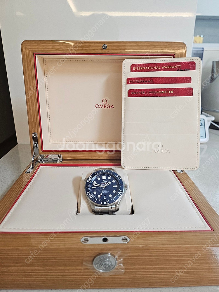 오메가 씨마스터 다이버300M 청판 블루 42mm 풀박...--0