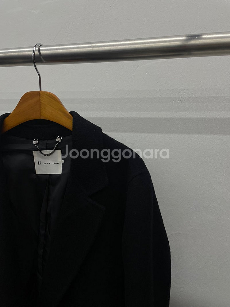 여성55)잇미샤 핸드메이드 캐시미어 블렌디드 코트 판매...--4
