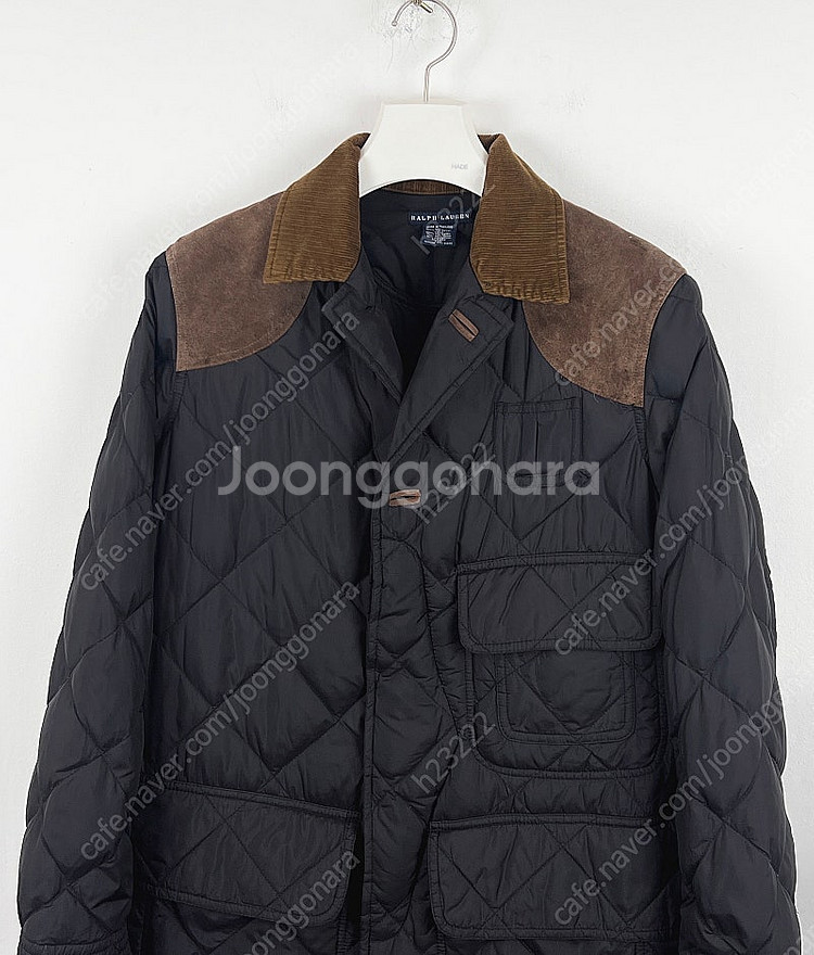 폴로 구스다운 퀼팅 패딩코트 95~100--1