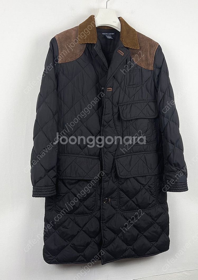 폴로 구스다운 퀼팅 패딩코트 95~100--2