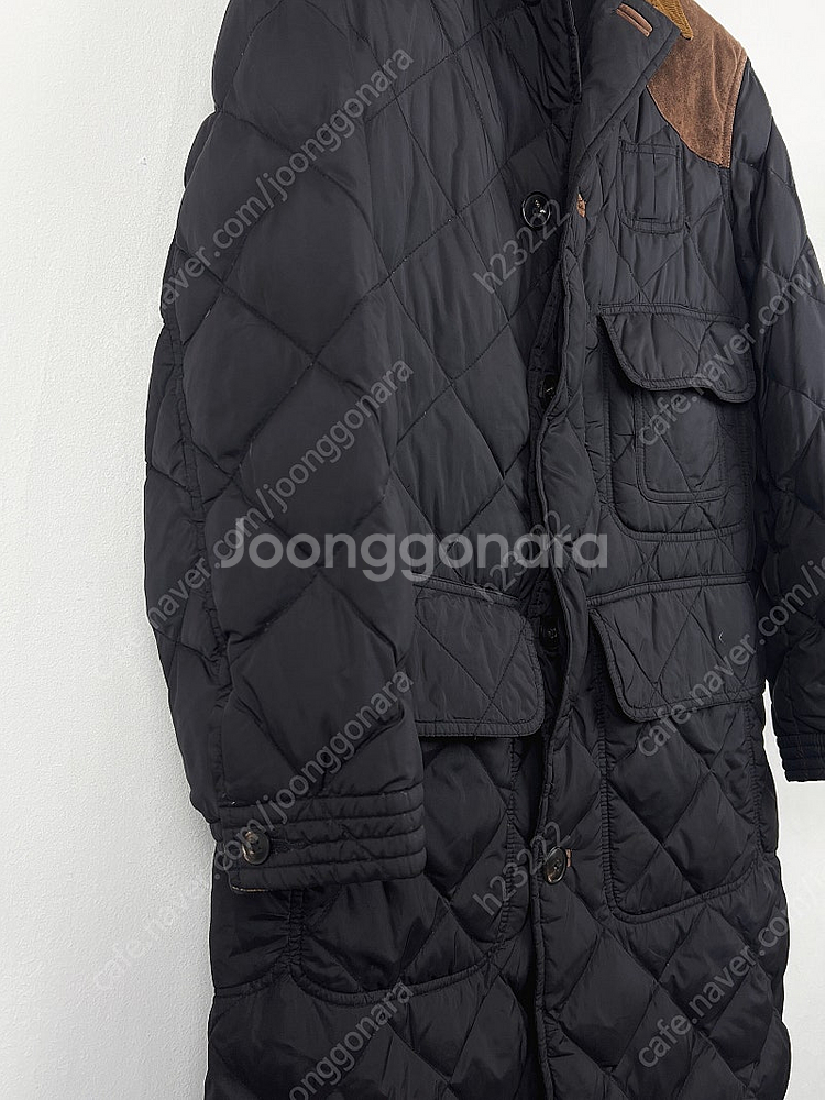 폴로 구스다운 퀼팅 패딩코트 95~100--5