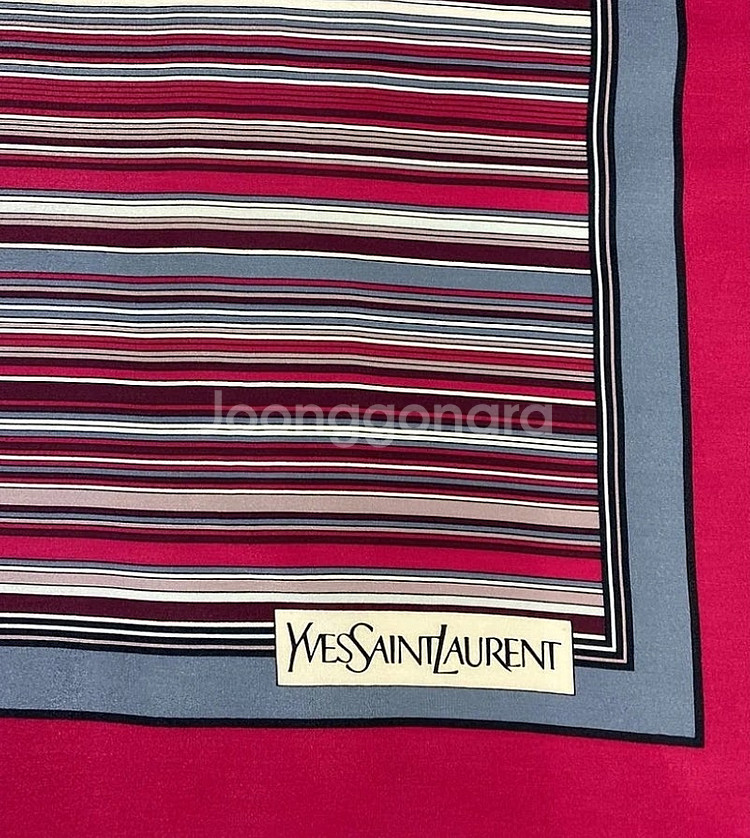 YSL 입생로랑 실크 스카프 빈티지--1
