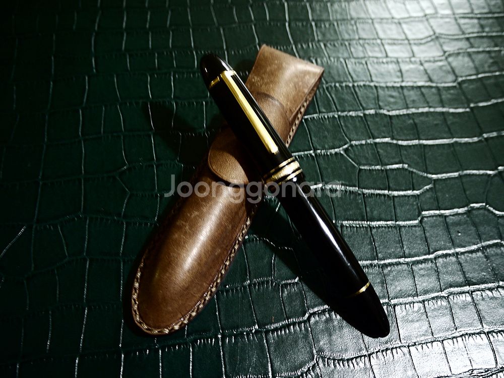 몽블랑149 가죽 케이스 등 가죽 만년필 파우치/케이스--8