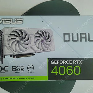 [새상품] ASUS DUAL 지포스 RTX4060 O8G EVO OC D6 8GB White 대원씨티에스