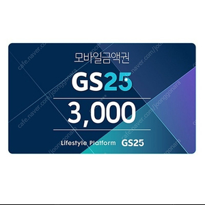 GS25 편의점 9000원 금액권