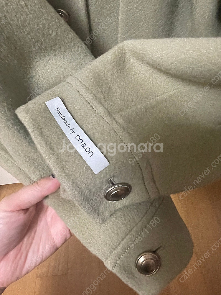 온앤온 캐시미어 블랜드핸드메이드숏코트--3