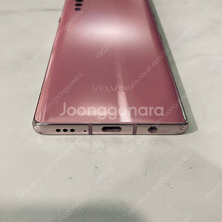 LG 벨벳 핑크 128용량 무잔상깨끗 10만5천원 판매...--2