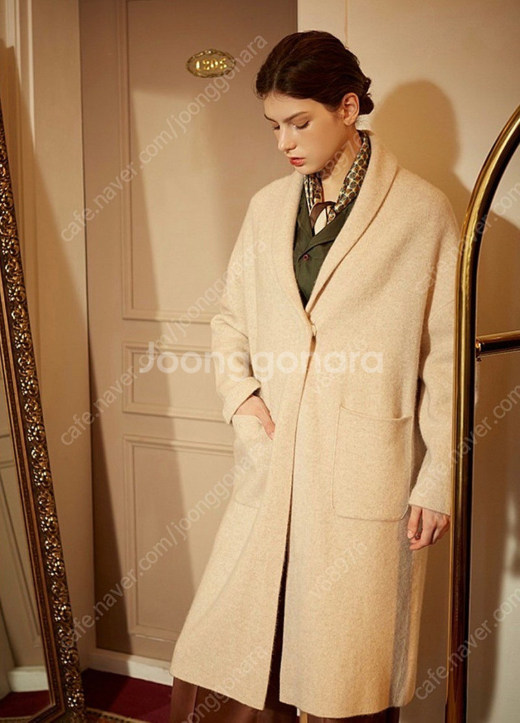 [55-66,77]센존 라쿤 메리노울 니트코트/ 랑방 마인 더캐시미어 타임 코스 마쥬 산드로 오르 폴로 미샤--0