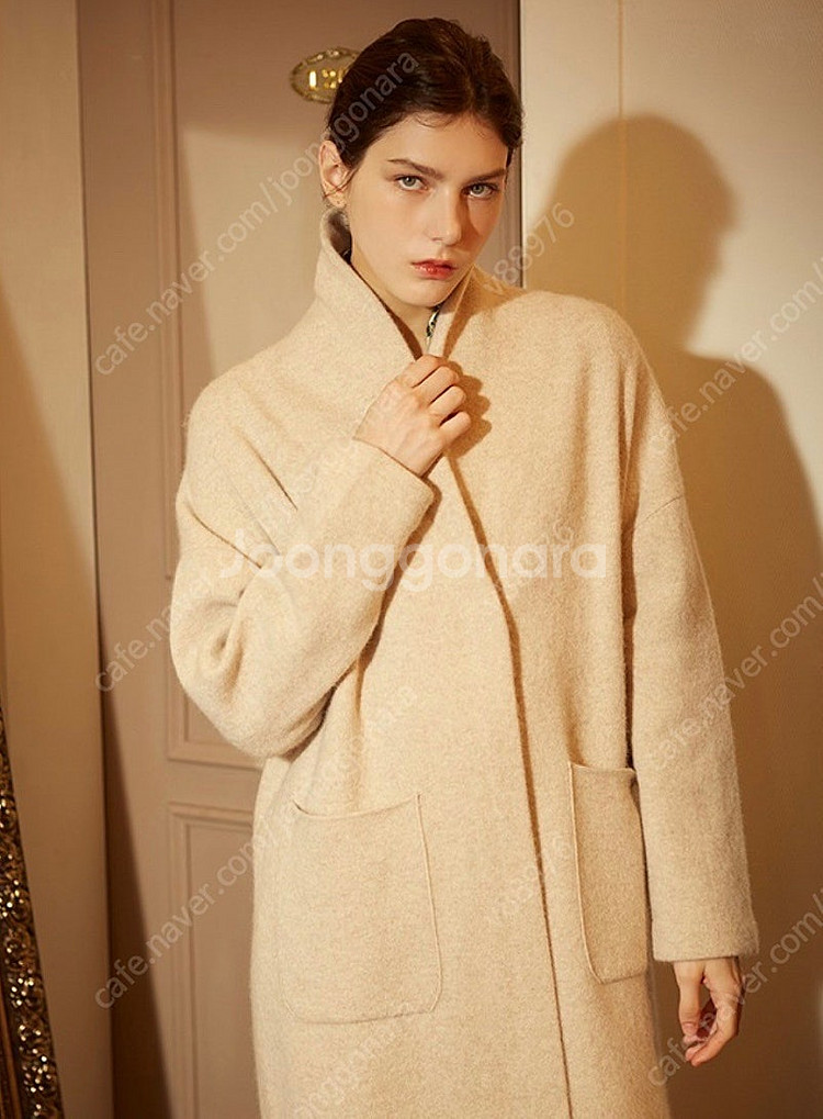 [55-66,77]센존 라쿤 메리노울 니트코트/ 랑방 마인 더캐시미어 타임 코스 마쥬 산드로 오르 폴로 미샤--1