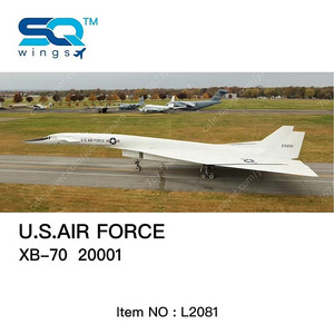 1:200 XB-70 미합중국공군 USAF 고고도 핵 폭격기 다이캐스트 [SQ Wings][단독]