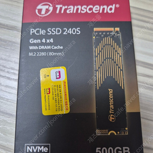 (미개봉) SSD 트랜센드 MTE240S M.2 NVMe SSD 500GB