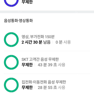 sk데이터 2기가 2500에 팝니다