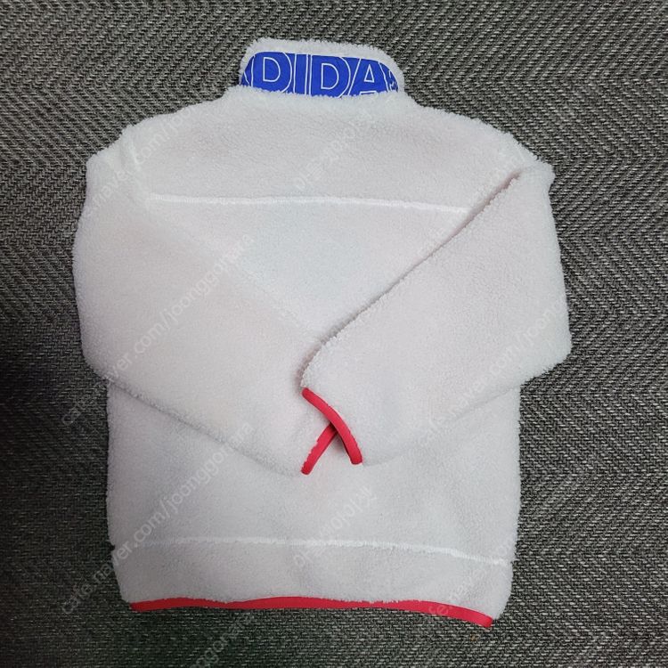 아디다스 키즈 120사이즈 양면 리버시블 후리스 자켓 아동 주니어 여아 집업 자켓--2