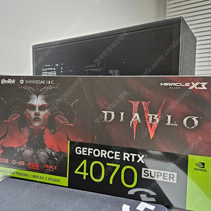 이에템 RTX4070 SUPER MIRACLE X3 디아블로IV D6X 미라클 디아블로4 에디션