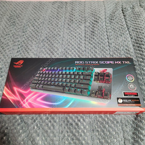 ASUS ROG STRIX SCOPE NX TKL 갈축 키보드 판매합니다.