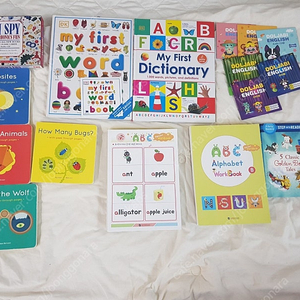 어린이 영어 교재 (I spy phonics, my first word book, my first dictionary 등)