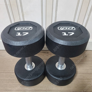 베스코 CPU ipd 덤벨 17kg 2개 3000원/kg