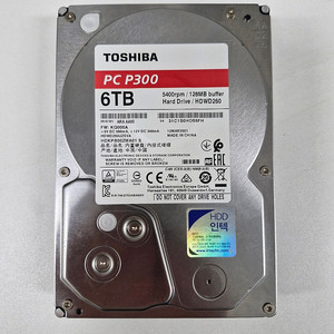 [안산, 사동 직거래] 도시바(Toshiba) P300 6TB(5400rpm/128MB) 택포