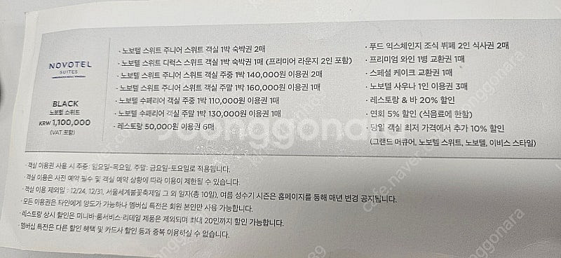 드래곤시티 숙박권 (올해 기한)--1