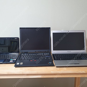 삼성 RV511, MSI U135, IBM Thinkpad R50e 부품용 노트북 3대 일괄 팝니다.