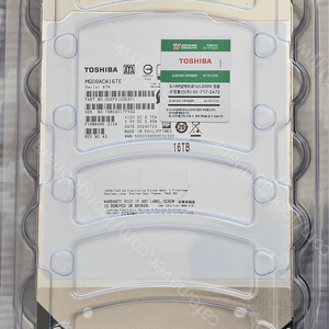 (미개봉) 도시바 MG 16tb 판매합니다. ( TOSHIBA HDD MG08ACA16TE )