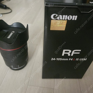 1회 사용 캐논 RF24-105 F4 렌즈 팝니다.