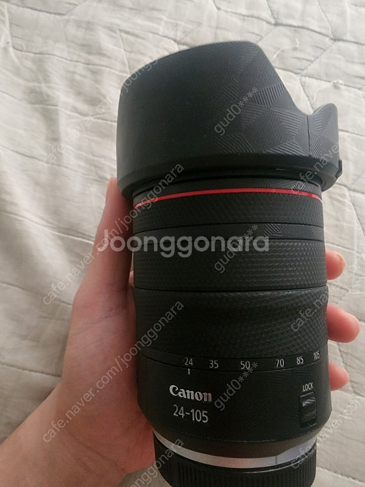 1회 사용 캐논 RF24-105 F4 렌즈 팝니다.--3