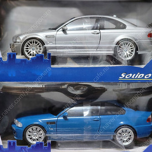 1/18 Solido BMW M3(E46), BMW M3 CSL(E46) 미개봉 판매(7만원)