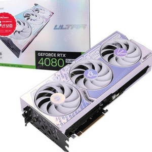 COLORFUL 컬러풀 iGame 지포스 RTX 4080 SUPER ULTRA OC D6X 16GB White 미개봉 새제품 팝니다.