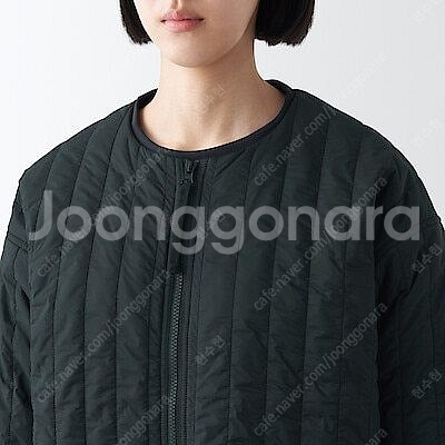 무인양품 LABO 발수안솜 재킷 블랙 S--3