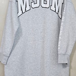 MSGM 사이드레터링 스웻원피스 그레이 XS 택포 65.000원