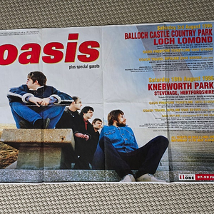 포스터 oasis 오아시스 넵워스 1996 오리지널 대형 포스터