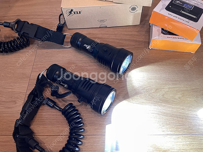 ELF PRO3000GT 다이버 수중랜턴 2개--2