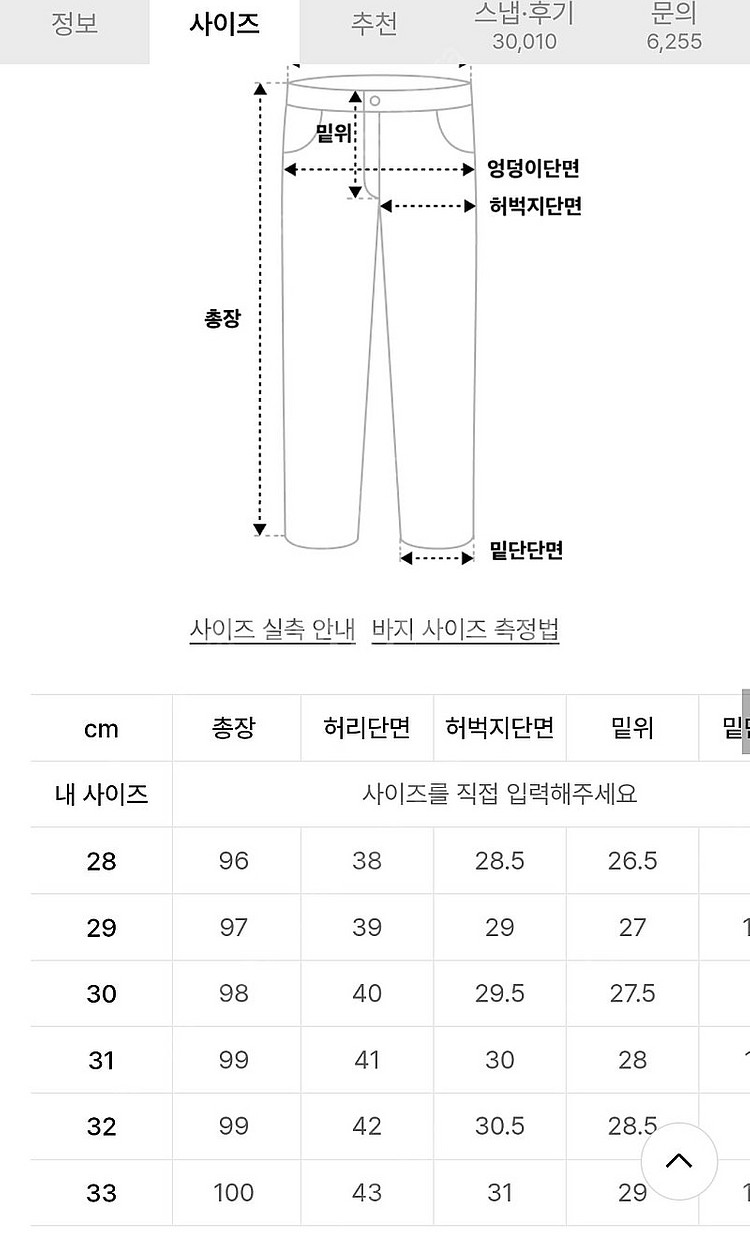 모드나인 punk town mod4 펑크타운 30사이즈--2