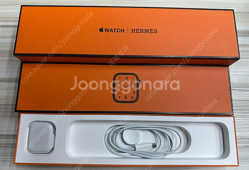 애플워치7 에르메스 41mm 스테인레스 리퍼미사용팝니다--1