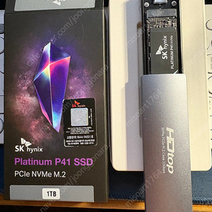 SK하이닉스 Platinum P41 M.2 NVMe(정품) + 외장 케이스