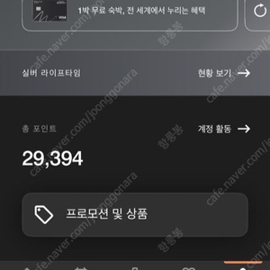 메리어트 포인트(29,000)