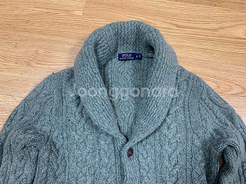 폴로 S 아란 울 니트 가디건--2