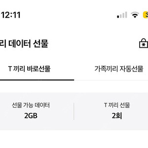 SKT 데이터 2GB