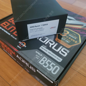 AMD 라이젠 7 5800X 버미어 CPU + GIGABYTE B550M AORUS ELITE