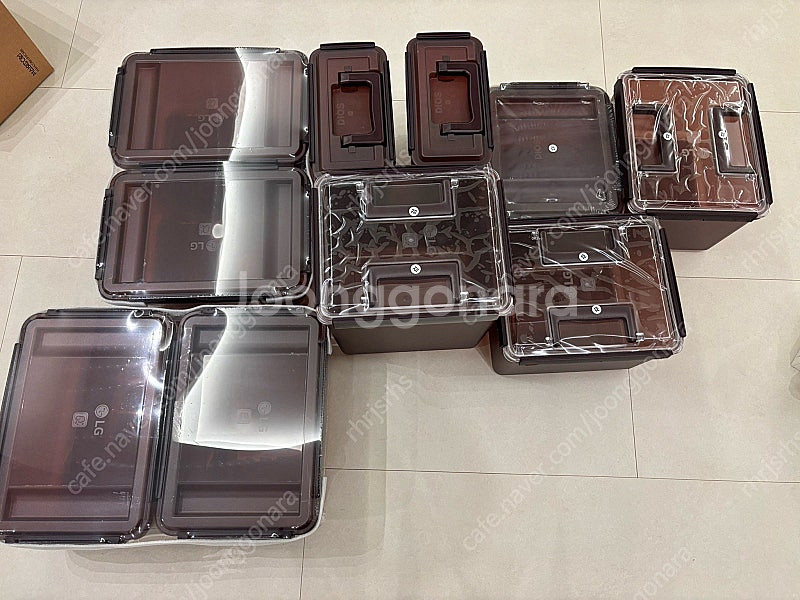 LG디오스 김치냉장고용 김치통(새거, 미개봉)--0