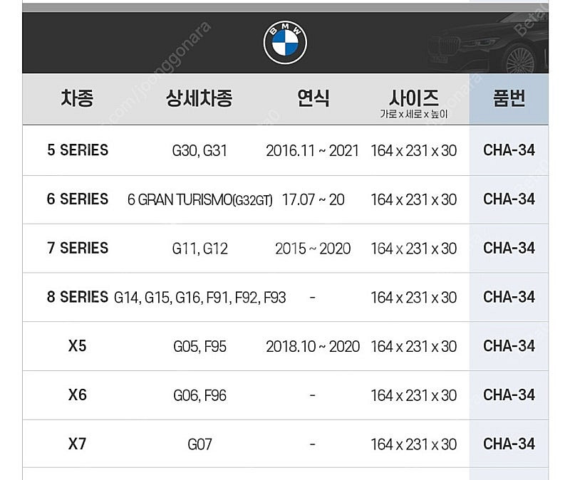 bmw에어컨필터 아에르 에어컨필터 클린프로 3개--3