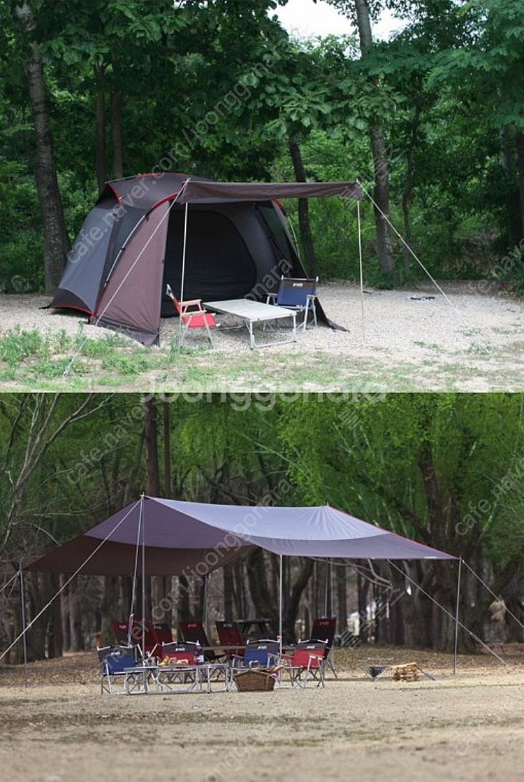 프라도 프리머3 텐트와 타프 및 각 용품 팝니다.--0