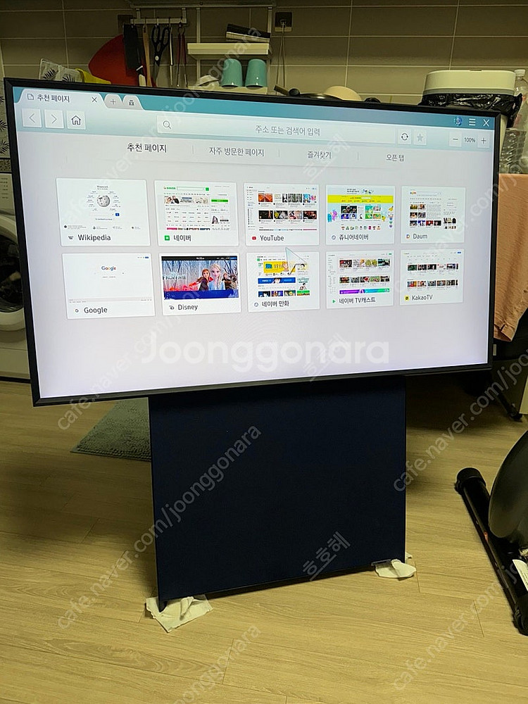 삼성 qled 더세로 스마트티비 팝니다--0