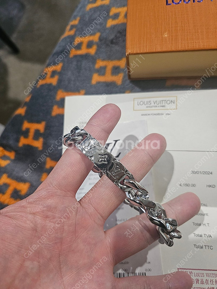 루이비통 모노그램 체인팔찌--1